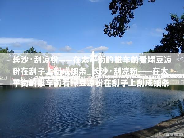 长沙·刮凉粉——在太平街的推车前看绿豆凉粉在刮子上刮成细条_长沙·刮凉粉——在太平街的推车前看绿豆凉粉在刮子上刮成细条